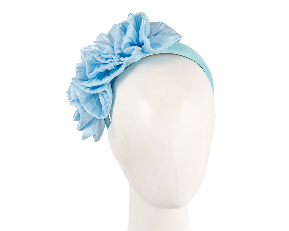 Blue fascinator headband-0